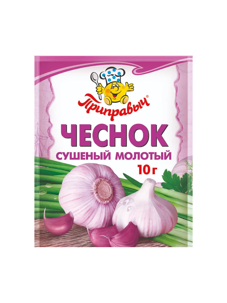 ПРИПРАВА ПРИПРАВЫЧ 10Г ЧЕСНОК СУШЕНЫЙ МОЛОТЫЙ